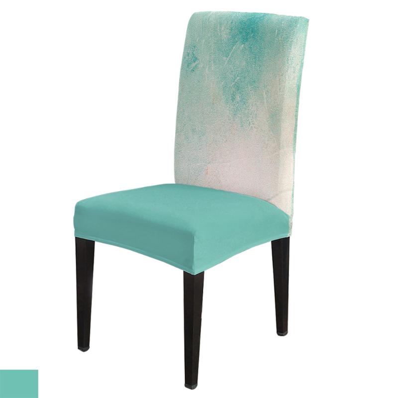 

Chair Covers Dining Vintage Bronze Green Modern Elastic Printing El Wedding Home