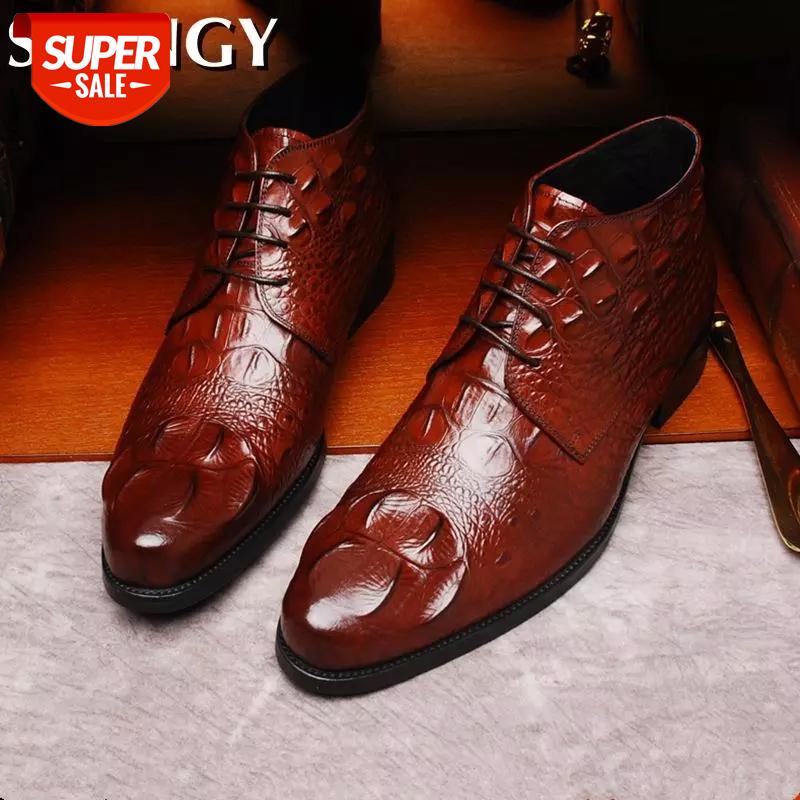 

Fashion Spring Casual Leather Shoes Men Pointed Toe Business Dress Men Shoes Office Loafers Oxfords Formal Wedding Party Zapatos #kv4M