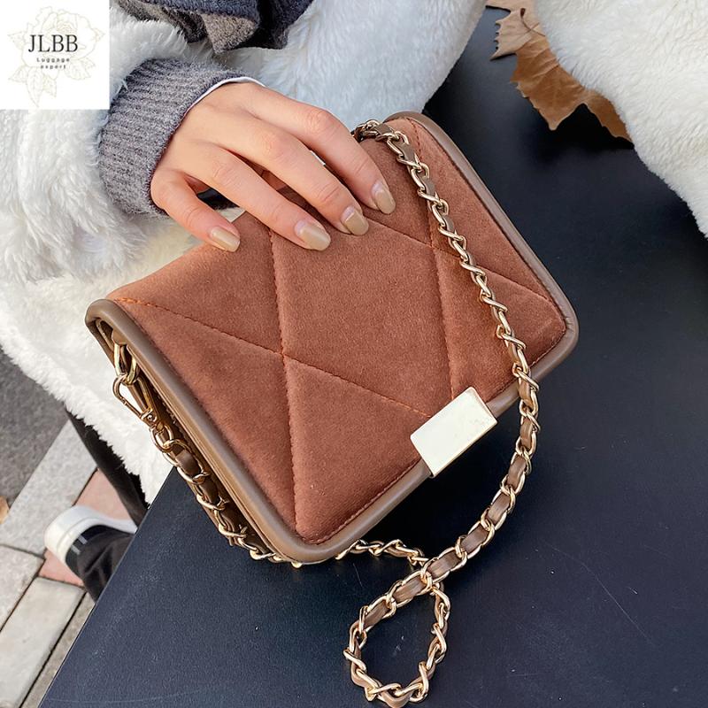

PU Leather Shoulder Bag Designer Crossbody Bags for Women 2021 Winter Chain Handbags Women's Trend Hand Bag High Quality, Black