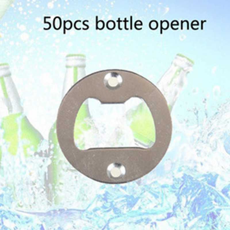 

Round Metal Strong Polished Bottle Opener Insert Parts Bottle Opener Part with Countersunk Holes X0803