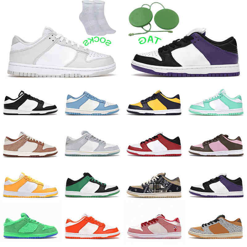 

36-45 Running Shoes men women trainers White Black Hyper Cobalt Green Glow University Michigan Chicago Court Cliver Photon Dust, #1