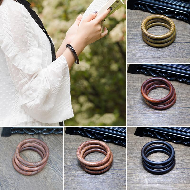 

Bangle Universal Natural Ebony Bracelets Retro Solid Wood Bracelet Islamic Gift Jewelry Fashion Accessories
