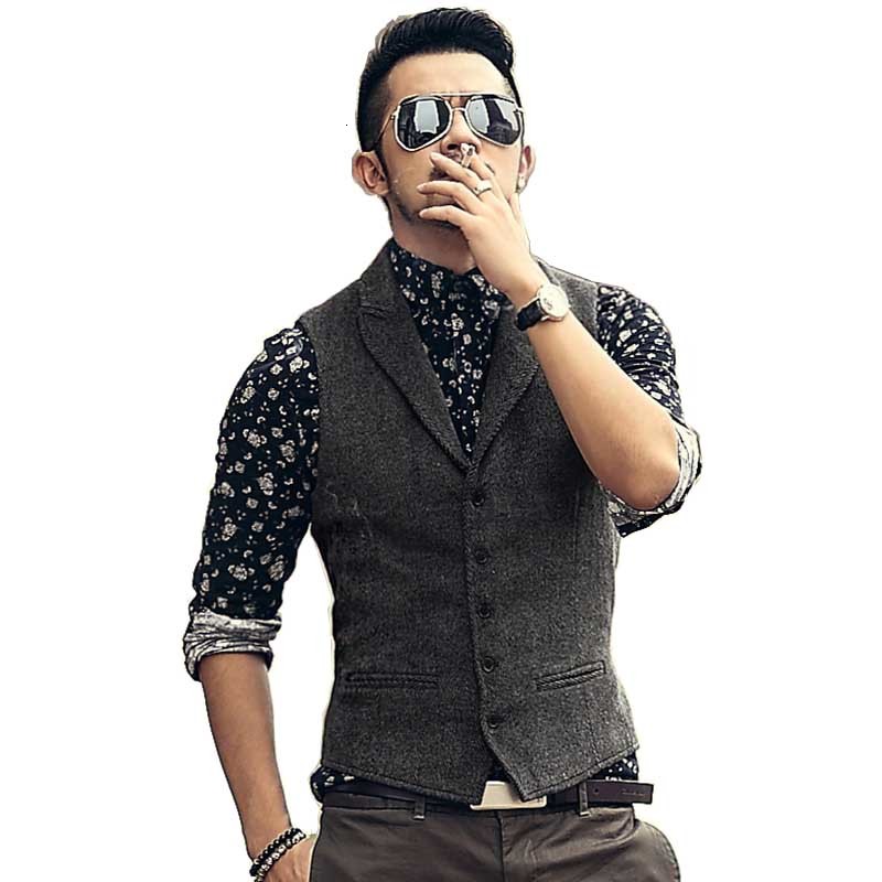 

2021 New Spring Autumn Men' Suit British Style Portrait Pattern Wool' Spine Collection with Garnish on v Formal Wedding Office Outwear Ymm, Coffee