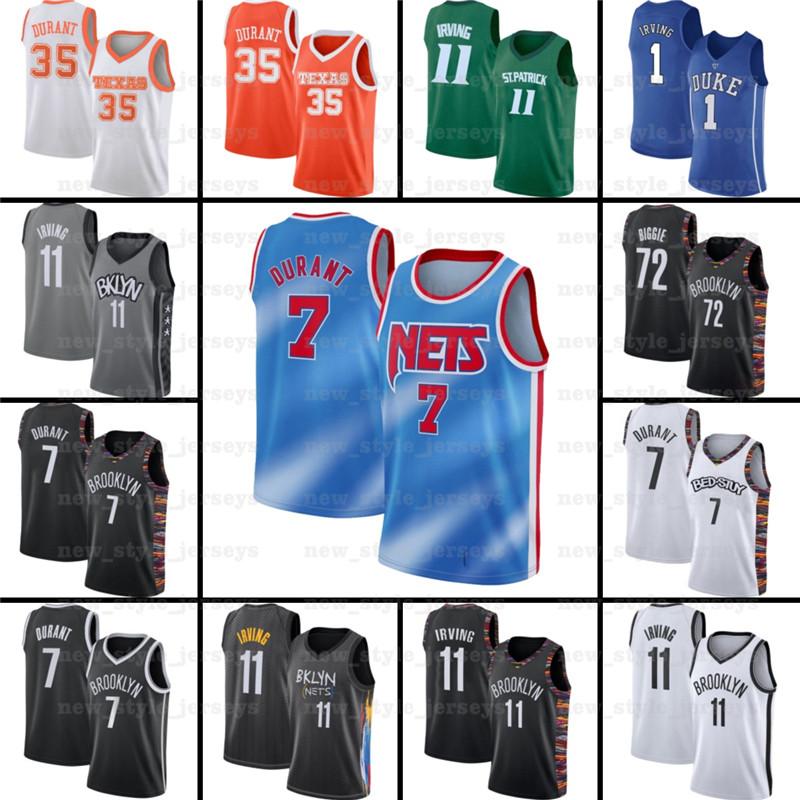 

7 Kevin 11 Kyrie 34 Giannis Irving Antetokounmpo Durant 13 Harden Brooklyn Nets z4 NCAA Basketball Jerseys, Black;red