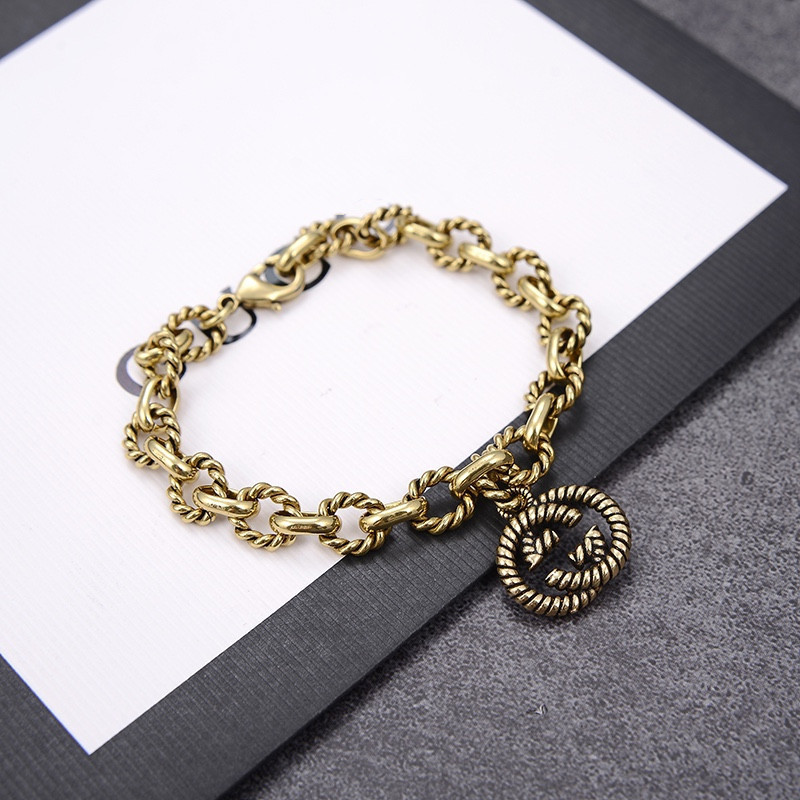 

Bangles Bracelet g Family / Ancient Double Letter Necklace Temperament Women's Gift, Black