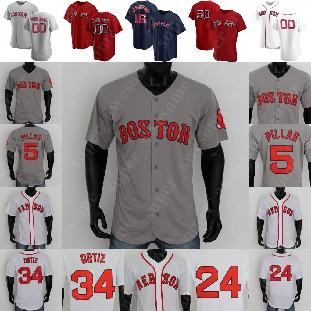

Kevin Pillar Jersey Michael Chavis Xander Bogaerts Rafael Devers Andrew Benintendi Jackie Bradley Jr J. D. Martinez Alex Verdugo Chris Sale, Blue;black