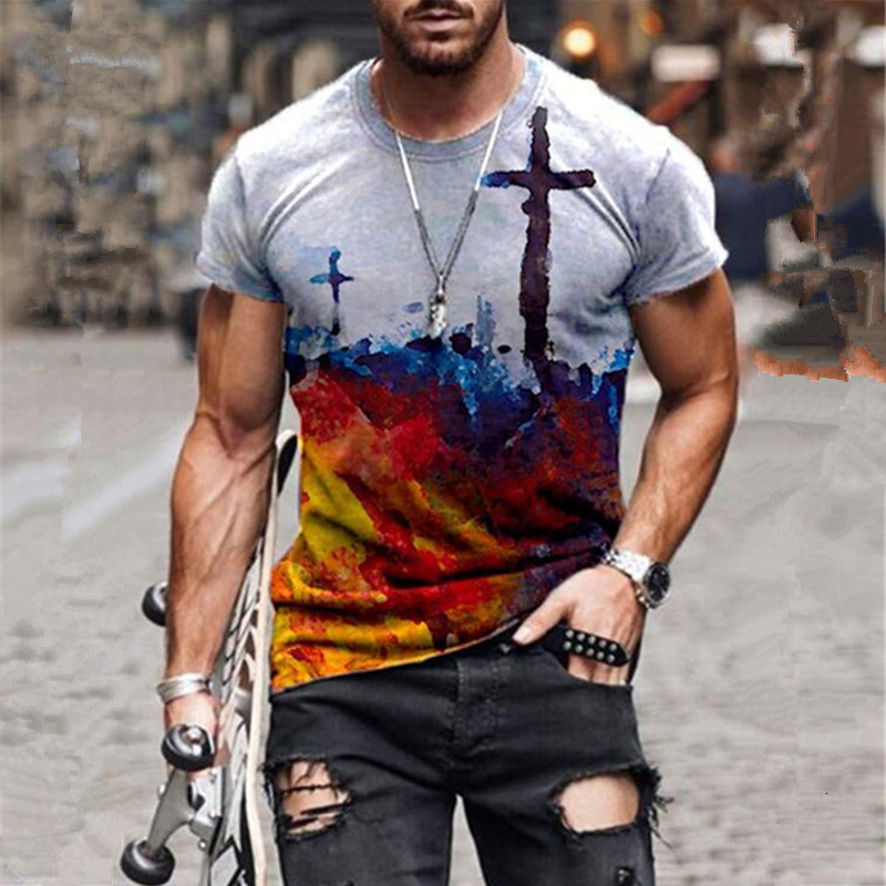 

2021 Summer Mens Oversized Vintage Short Sleeve t Fashion Harajuku Ethnic Printed o Collared Tee Shirts Among Us Tops Cr0s, 8888-20
