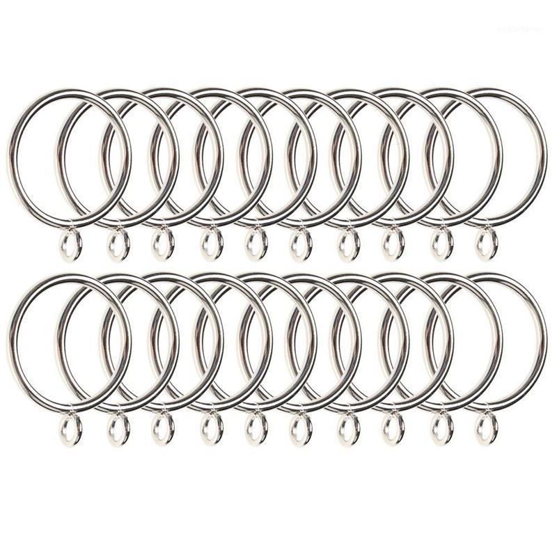 

Other Home Decor 40 PCS Curtain Rings 38mm Internal Diameter Iron Stainless Steel Curtains Hanging For And Rods, Silver