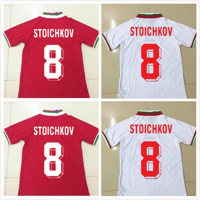 

RETRO 1994 Bulgaria soccer jerseys 94 Vintage football shirt 8 STOICHKOV 3 IVANOV 22 ANDONOV MEN