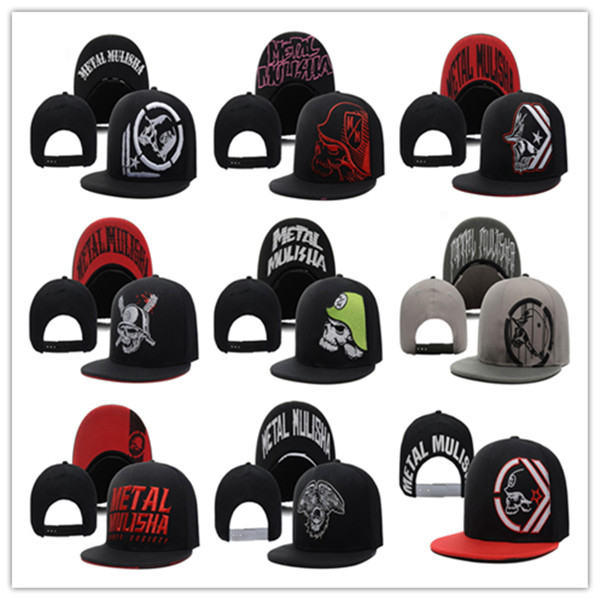 

2021 four seasons newest style Metal brand hip hop baseball caps Mulisha letter snapback hats for men women bone cap snap back casquette, Blue;gray