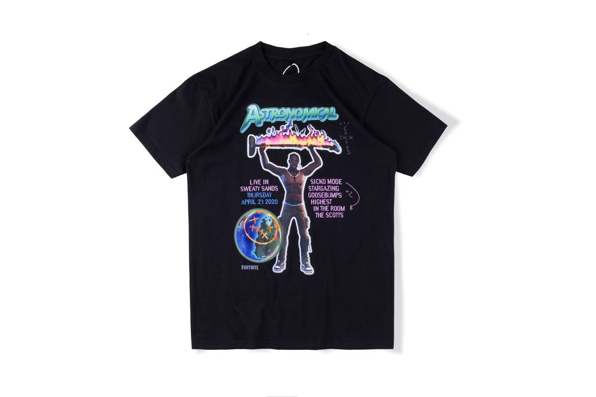 

2021 New Travis Scott t Shirt Cactus Jack Men Women Best Quality Tees Washed Do Old Hip Hop Astroworld T-shirt Vdit, White1