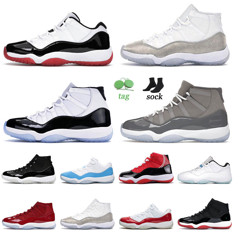 

25th Anniversary Top Jumpman 11 11s XI Basketball Shoes Cap And Gown High Bred Legend Blue Metallic Silver Concord Mens Womens Trainers Sneakers 36-47, B20 orange trance 40-47