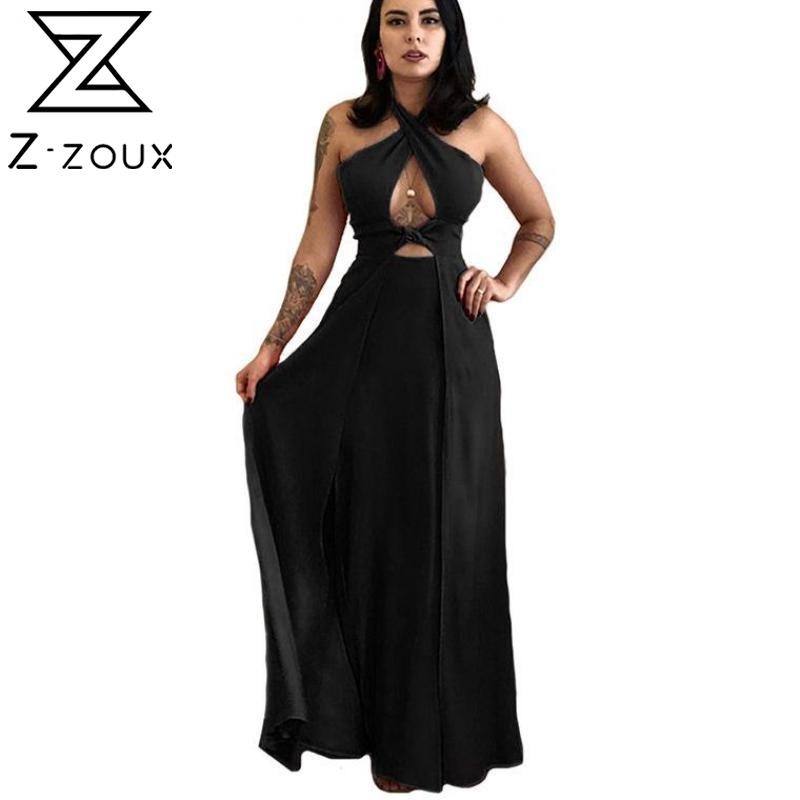 

Women Dress Split Sleeveless Hollow Out Sexy Dresses Black Blue Yellow Long Summer Clothes Fashion 210524