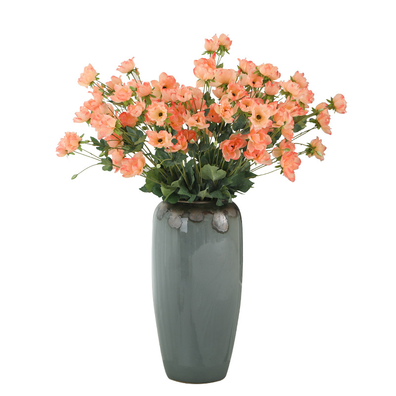 

Rea Touch Artificia Anemone Fowers Sik Fores Artificiaes for Wedding Hoding Fake Fowers Home Garden Decorative Wreath, White