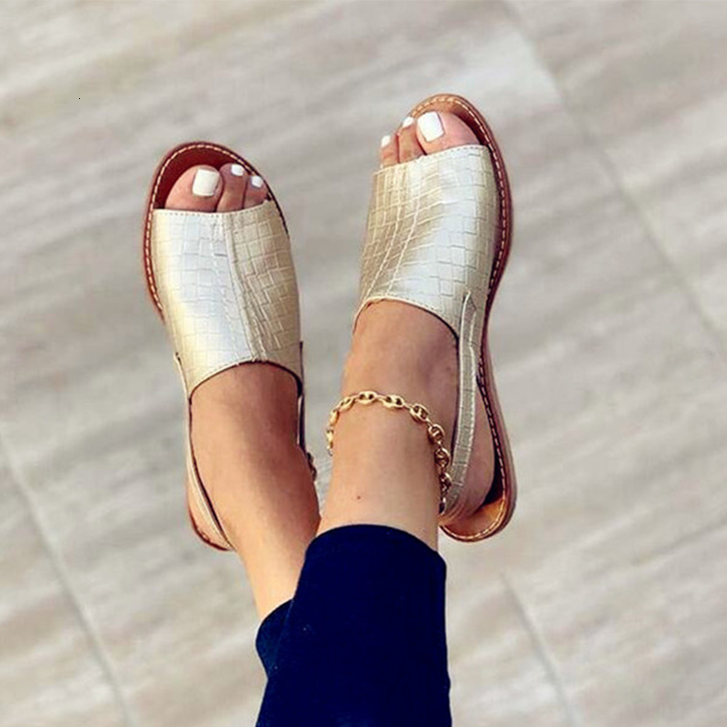 

Sandals Women's sandals will see female slippers flat woman peep-toe comfort slip in casual shoes mujer slings TVO2, 1# shoe box