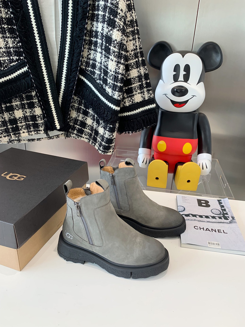 

2022 Top Quality Women Boots Chunky Heel Martin Boot Woman Winter Warm Ankle Snow Booties Lady Shoes Knitted Stretch Black Leather Knight Short Bootss with box -B003, Picture color