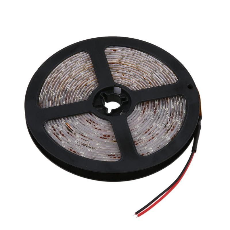 

5M/3528/300 LED Waterproof Single LED Strip Lamp 12V Warm Cool White SMD Ribbon Strips For Ceiling Counter Cabinet Light Belt