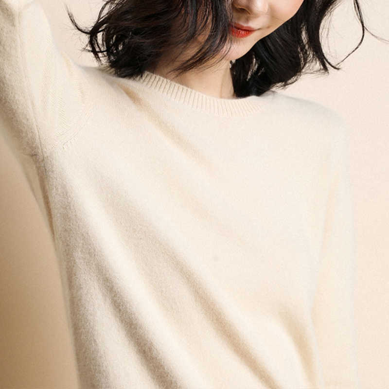 

Sweater Round Neck Women Fashion Autumn Knit Sweater Solid Slim Soft Pullovers Female Blouse Knit Sweaters 210526, Yellow