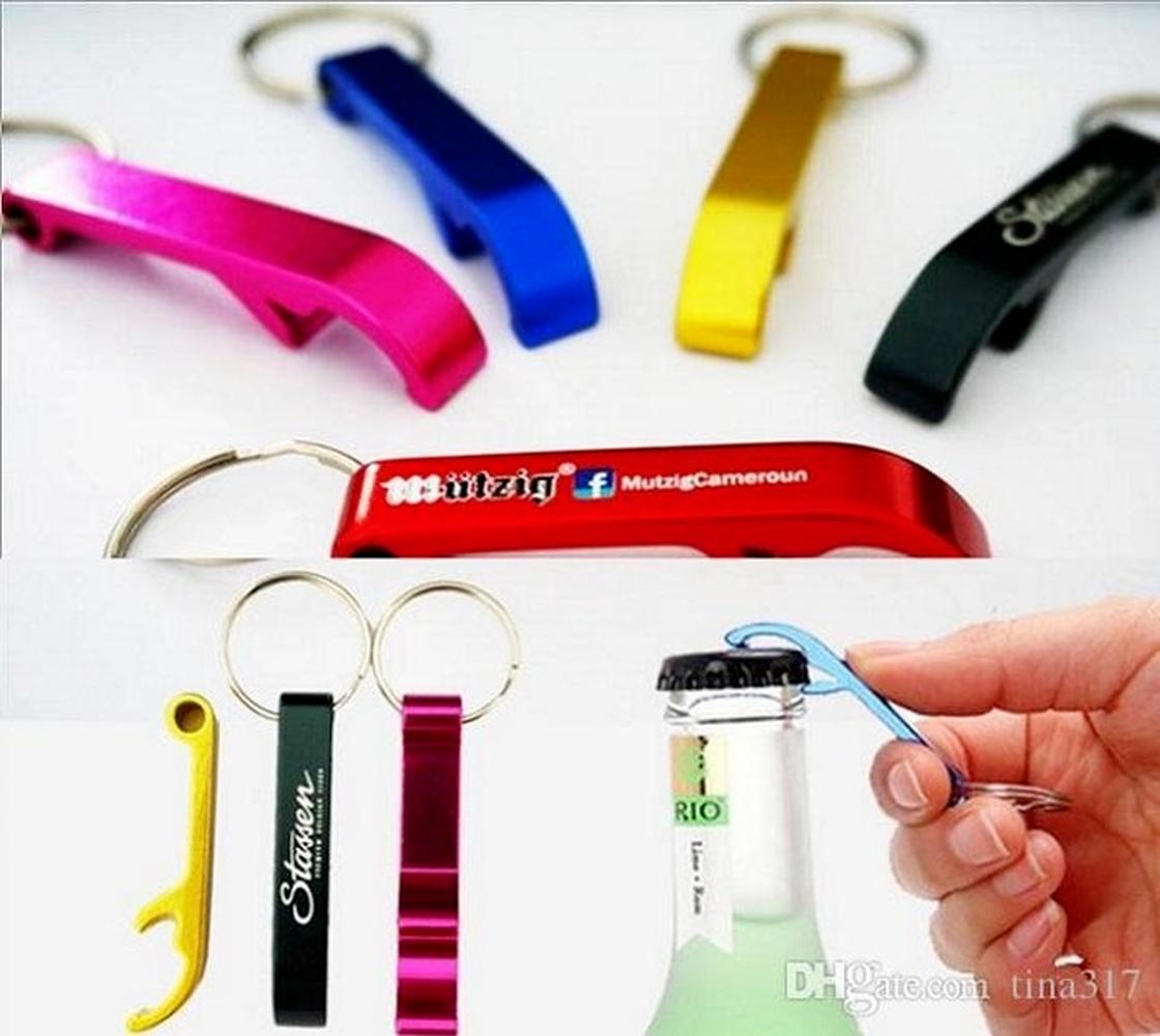 

keychain 2021 New METAL ALUMINUM ALLOY KEYCHAIN KEY CHAIN RING WITH BEER BOTTLE OPENER CUSTOM PERSONALIZED,laser engraving for free key chain, Silver