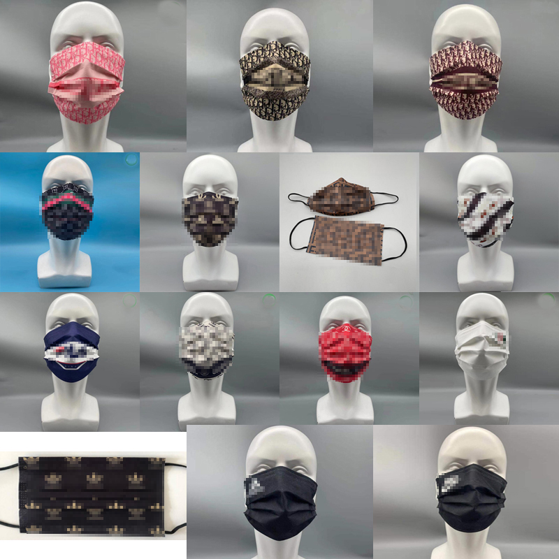 

3 Layer 95%Filtration Efficiency Designer Disposable Mask Flower Dustproof Prevention of Influenza Mouth Masks Adult Breathable