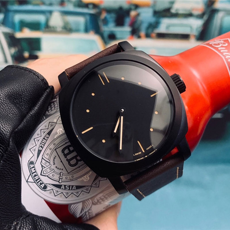 Luxury Men's Watch Leather strap Waterproof automatic mechanical movement 42 mm high quality-image-769330348
