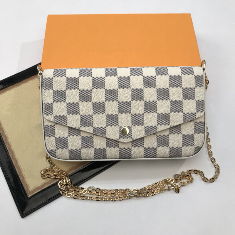 

Wholesale 2021 purse Women Luxurys Designers Messenger Bag PU leather bag Chain bags purse fashion shopkeeper recommends lady's bag