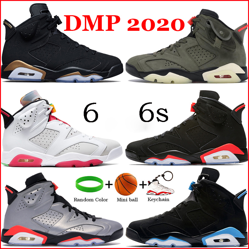 

Mens 6s 6 basketball shoes DMP 2020 Hare black infrared travis scotts black cat paris reflect silver UNC Running Sneakers Trainer, No.7- hare