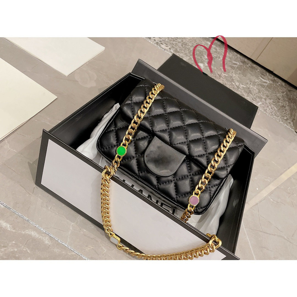 

2021 New shoulder bags Women handbag Crossbody bag brands designer handbags high quality flower printing bag purse 17.131, Black