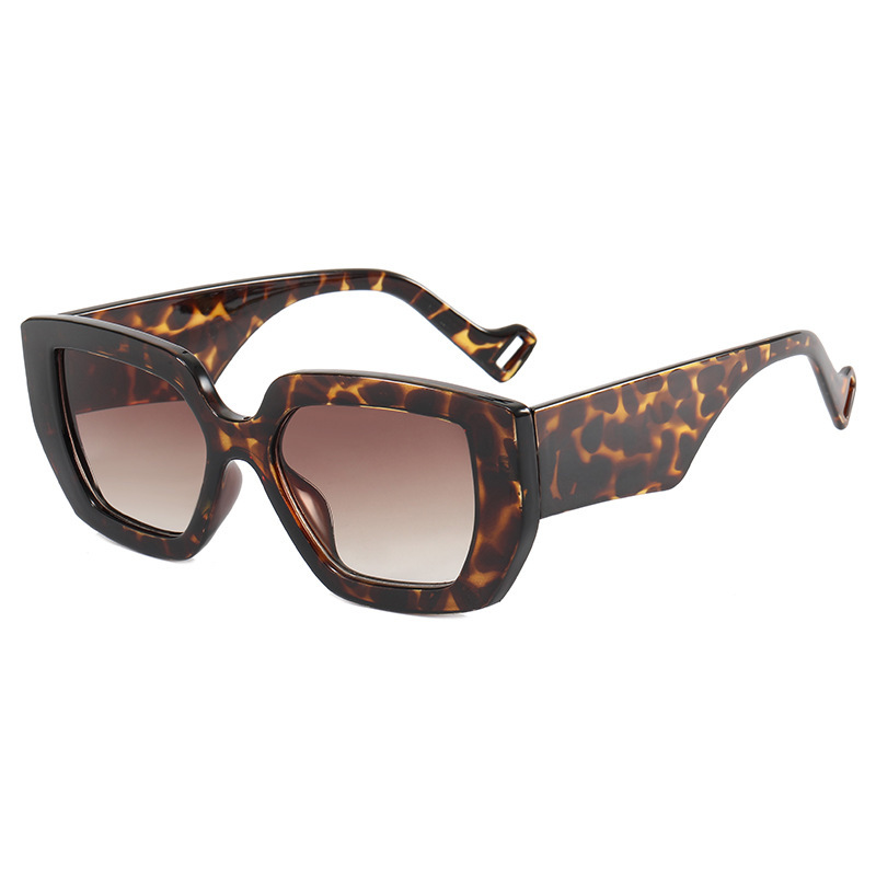 

2021 summer big face po pink sunglasses retro fashion irregular dark glasses