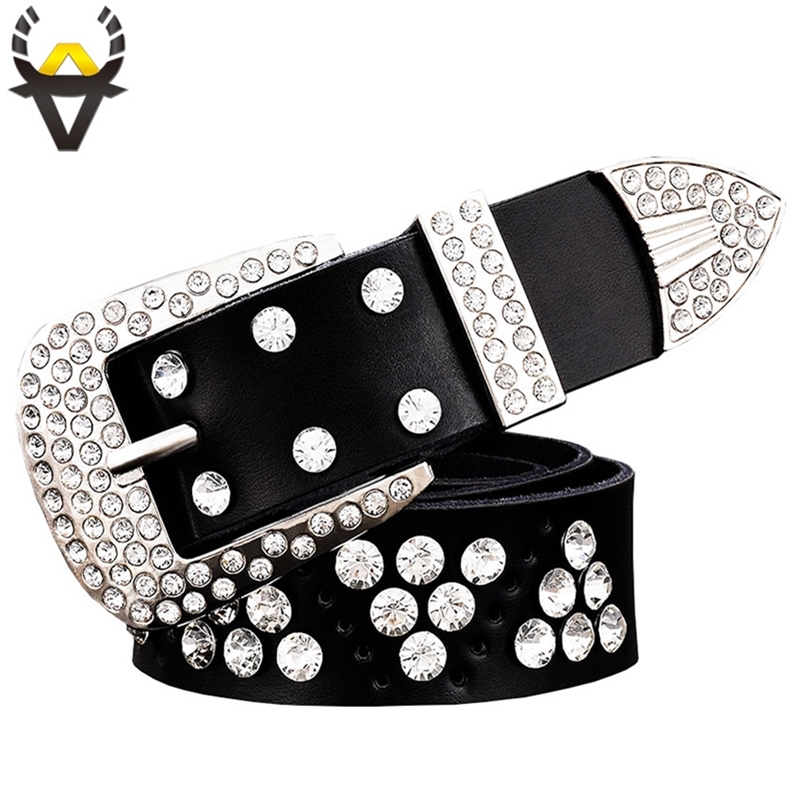 

Designer belts 2023 Fashion genuine leather belts for women Quality cow skin rhinestone belt men Luxury unisex waist strap Width 3.3 cm factory outlet
