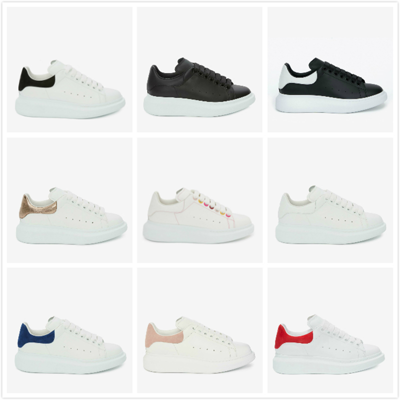

Luxury women Man Oversized Sneaker Designer platform Shoes Classic white fashion heightened smooth calf leather Pink black tail Shoe