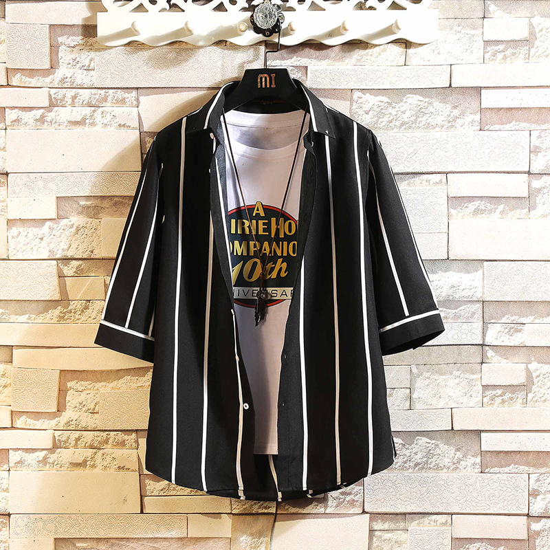 

2021 New Oversized Cotton Mens Blouses Fashion Summer Casual Shirts Top Men Loose Half Sleeve Japanese Male Blouse Qau1, Green