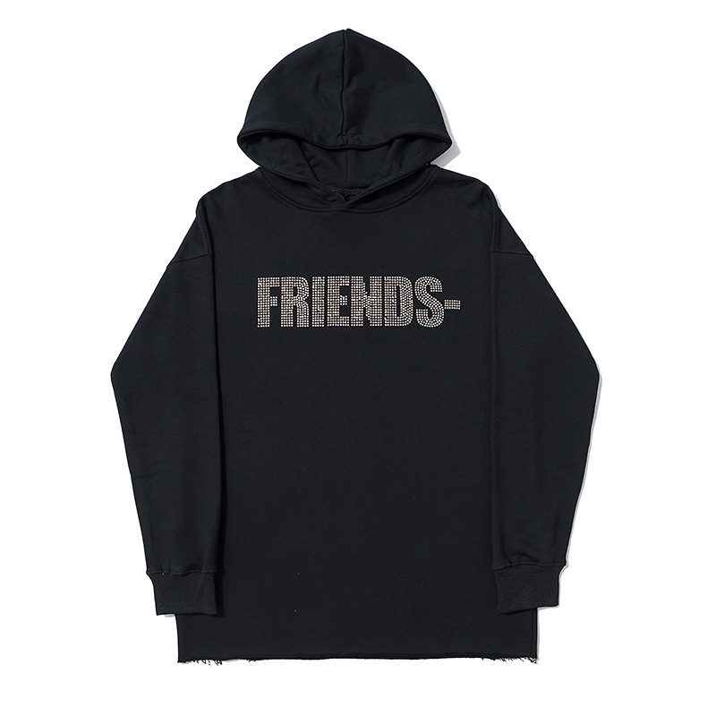 

Fashion Brand V Sweater Friends New York Los Angeles Friday Hoodie Men's and Women's Outerwearrlf8, Black