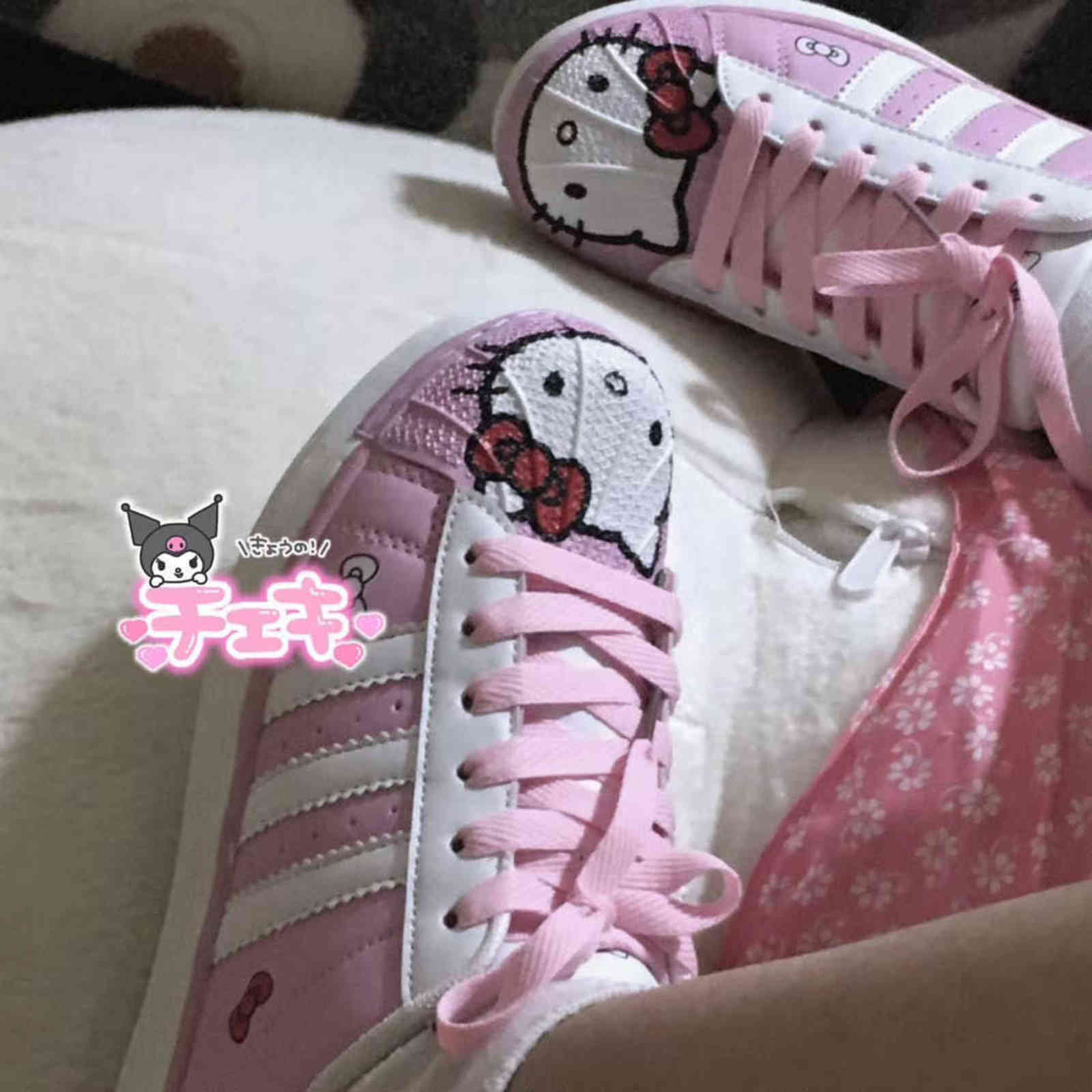 

Y2K Girls Shell Shoes Sneakers Egirl Cute Lovely Sports Shoes Softgoth Egirl Spice Girls 90s Aesthetic Pink Lolita Shoes H1109, Black