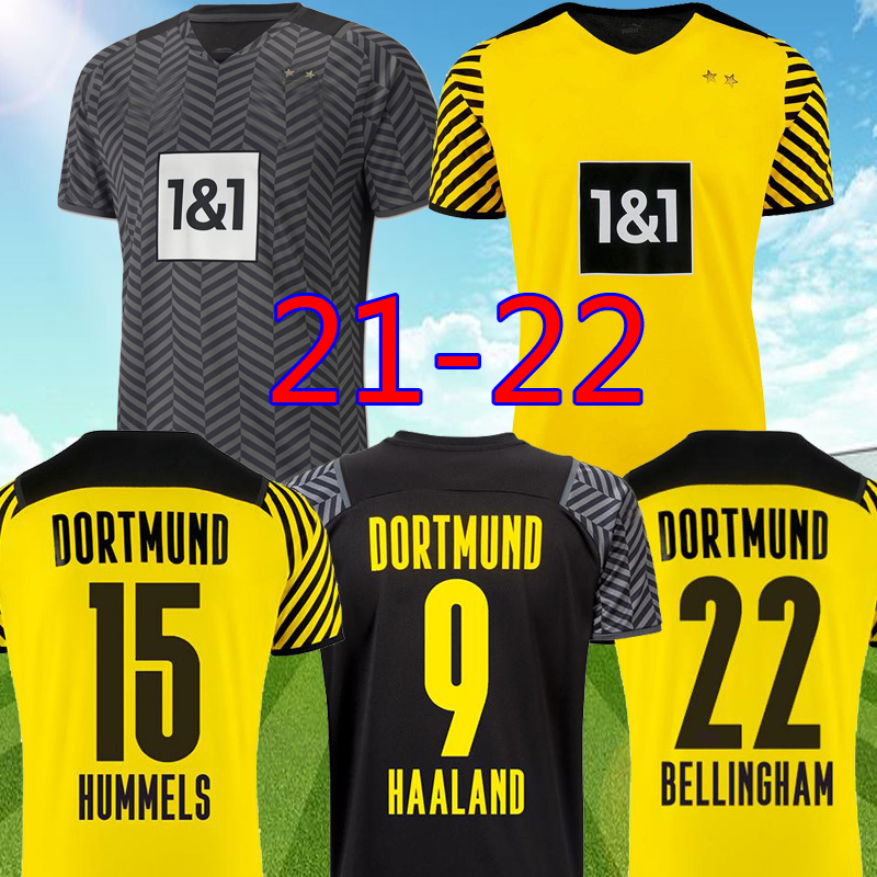 

21 22 dortmund soccer jersey Borussia 2021 2022 football shirt top HAALAND REUS NEONGELB BELLINGHAM SANCHO HUMMELS BRANDT men + kids kit maillot de foot D36, Kids home