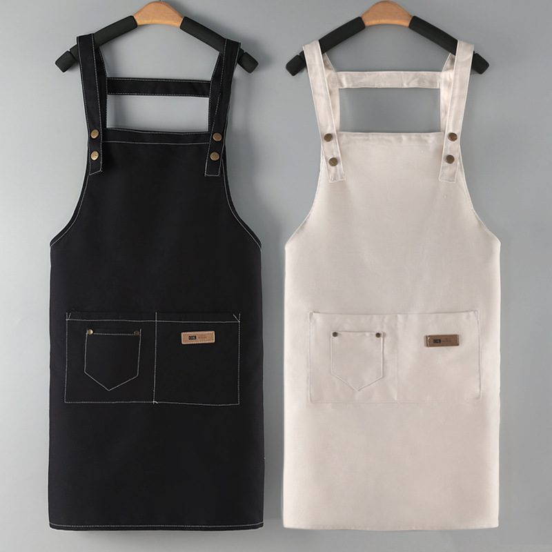 

Cotton Apron printing kitchen breathable restaurant waiter oil proof four seasons