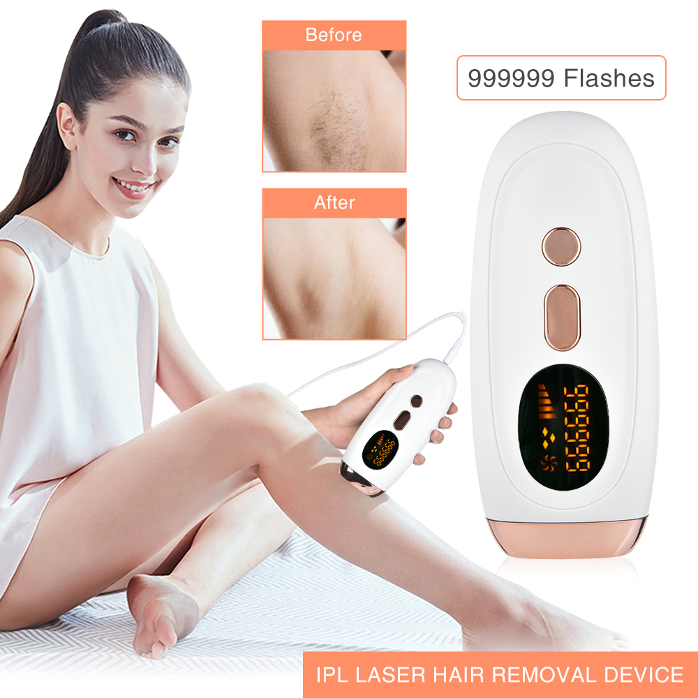 

Skin Care Tools 999999 Flash IPL Laser Hair Removal Instrument Painless Electric Epilator Pulsed Light Device 5 Adjustable Remover Machine