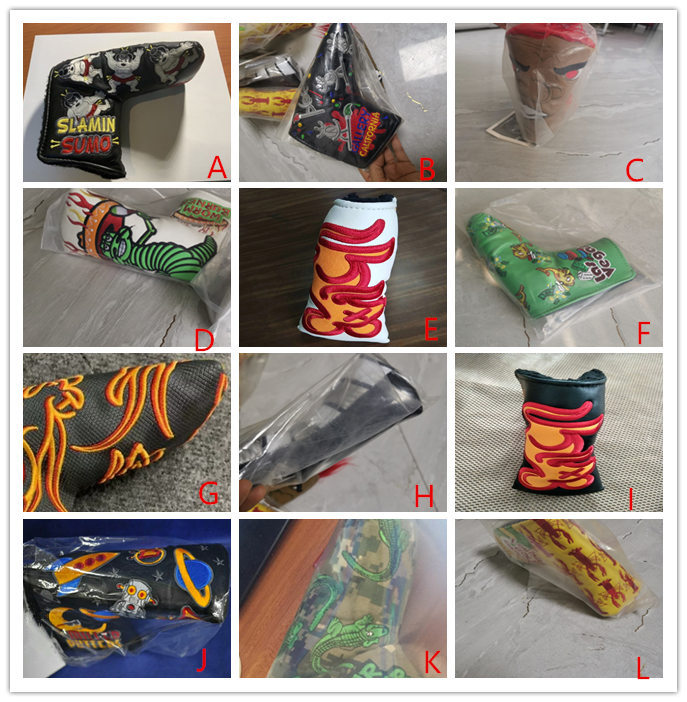 

12 styles fashion outdoor big rat golf putter headcover LAS VEGAS limit sell golf cover waterproof pu leather free shipping