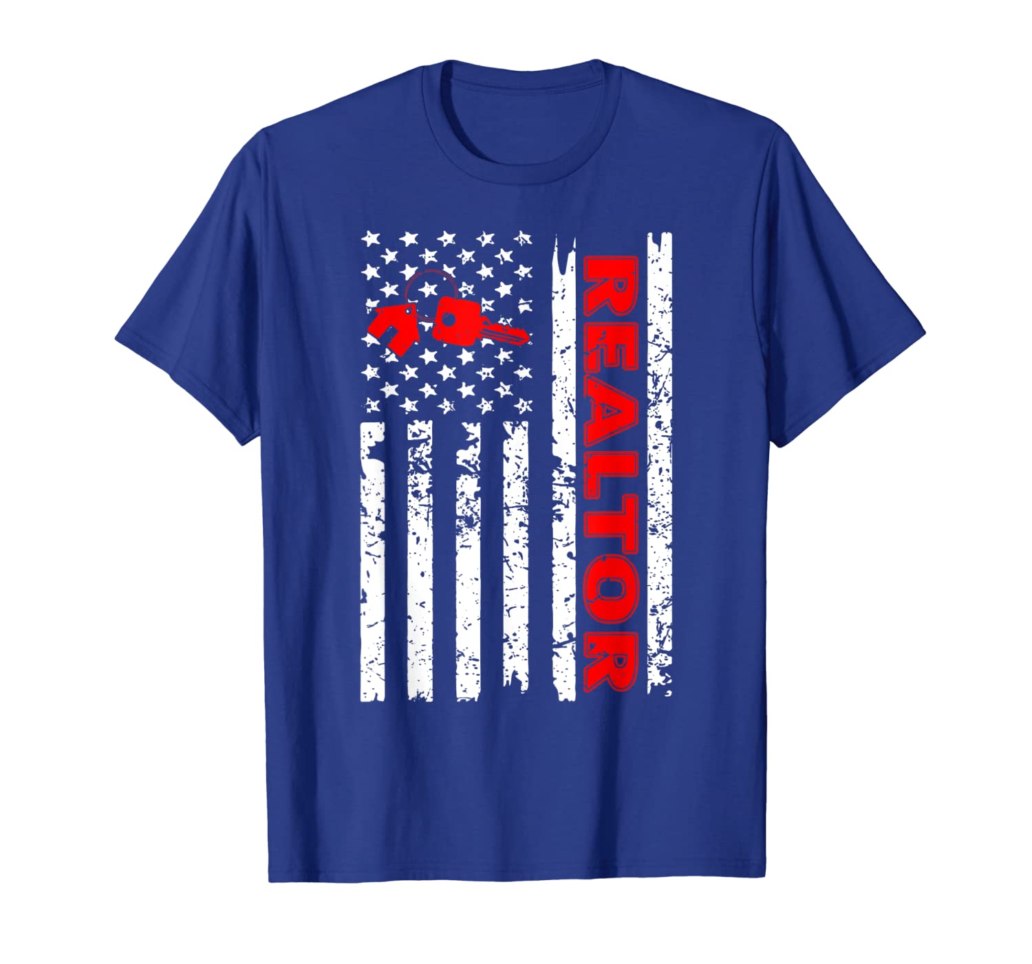 

American Flag-Realtor- Life- T shirt For Men Women, White;black