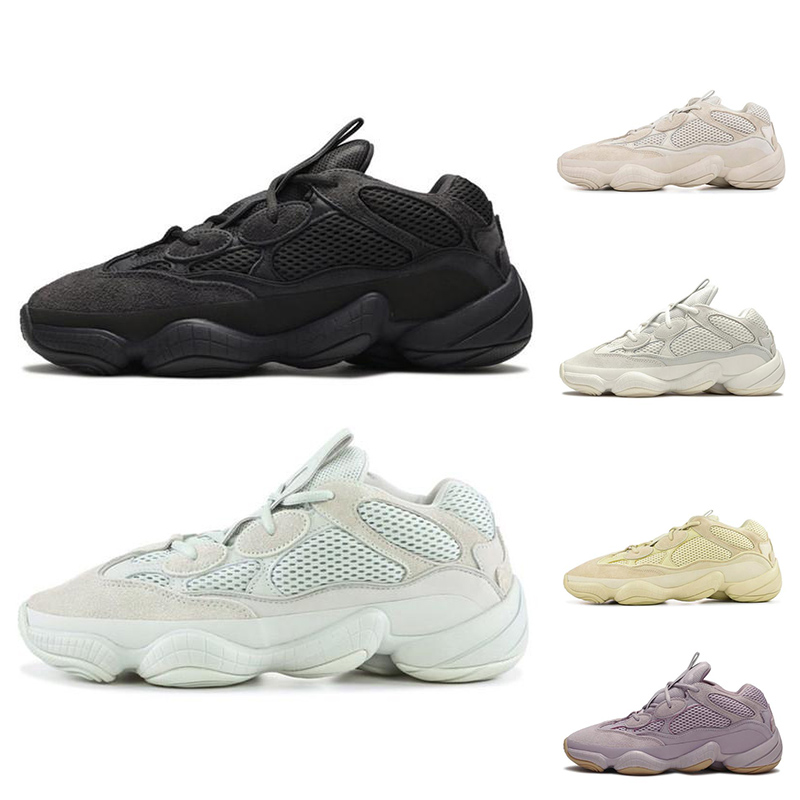 

Top Women Men kanye Vision Stone sport yeezys shoes wave runner Bone Utility Desert rat 500 Sneakers Bone White Blush Cinder Reflective, Black