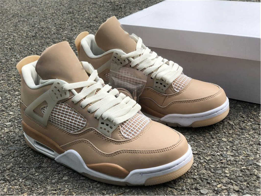 

2021 Released Authentic 4 Shimmer 4s Man Women Athletic Shoes Ronze Eclipse Orange Quartz Metallic Silver Retro DJ0675-200 Sports Sneakers