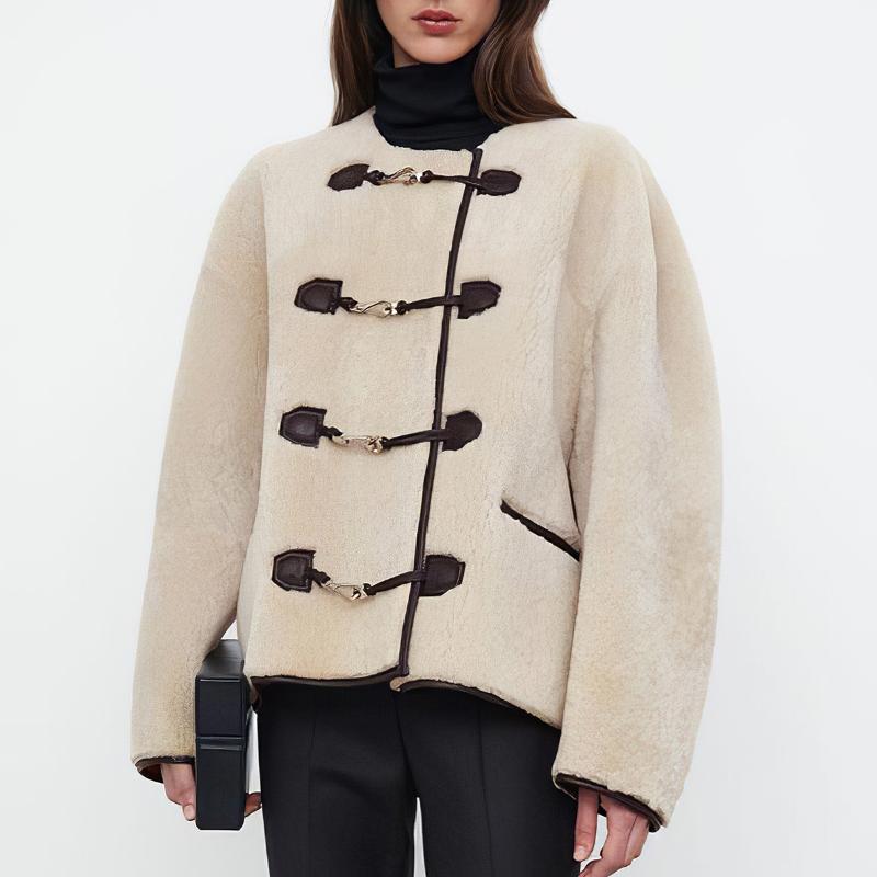 

Women' Jackets Pirate Hippie Chic Button Graphic Jacket Woman Autumn Winter Round Neck Pockets Coat Femme Casual Vintage Classic Outerwear, Black