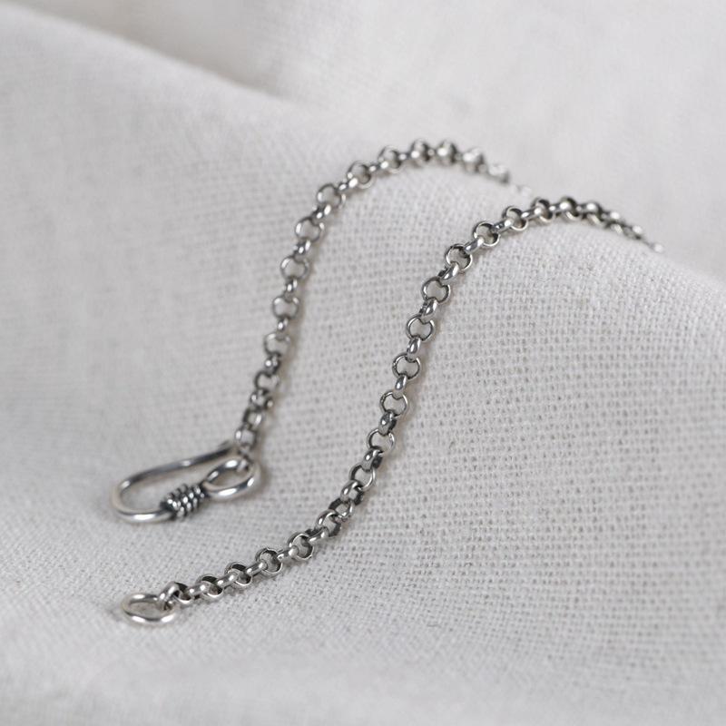 

Chains Pure Silver 3mm 40cm-80cm Necklace S925 Sterling Jewelry Square Men Women Chain 925 Round
