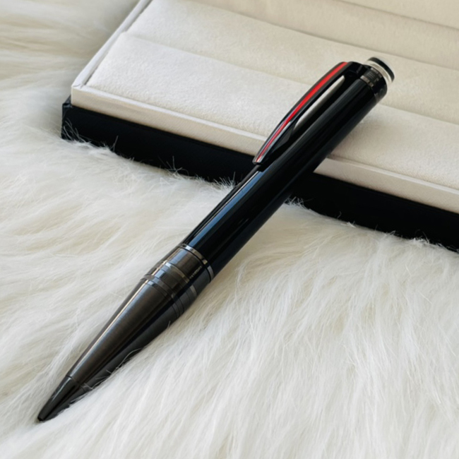 

YAMALANG Urban Speed Ballpoint Pens Luxury Black Resin Rollerball Pen Pvd-Coated Fittings