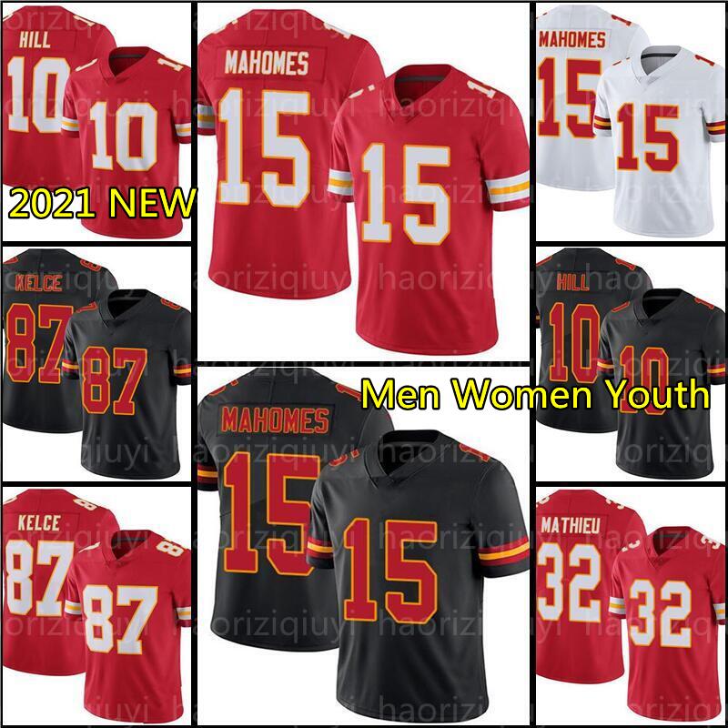

15 Patrick Mahomes KansasCityChiefsJersey 87 Travis Kelce Clyde Edwards-Helaire 10 Tyreek Hill Tyrann Mathieu Le'veon Bell Chris Jones mens women youth, As