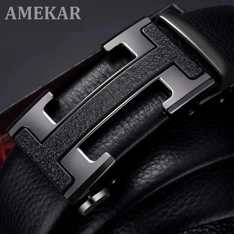 

Belts Male Belt Designer Men's Luxury Man Fashion Brand For Men High Quality Automatic Buckle, Black;brown