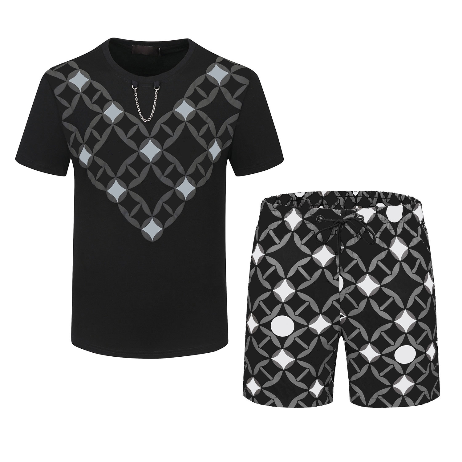 

Mens Tracksuit Summer Suits Fashion T Shirt Seaside Holiday Shirts Shorts Sets Man clothing Set Outfits Sportswears, Extra amount