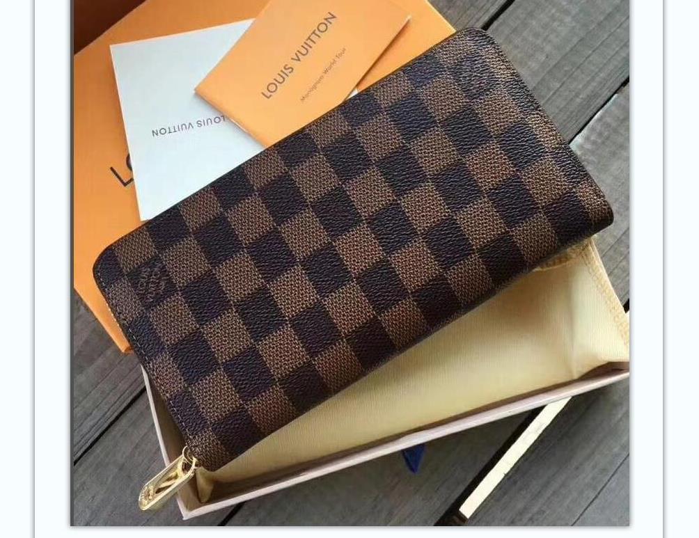

LOUIS VITTON LV Leather Bags Women Wallet Designer Zipper Wallets Fashion Men Zippy Purse Holders Designer Clutch, Red;black