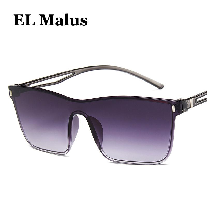 

Sunglasses [EL Malus]Transparent Frame Square Mens Womens Double Color Lens Vintage Sun Glasses Yellow Tan Shades Eyewear