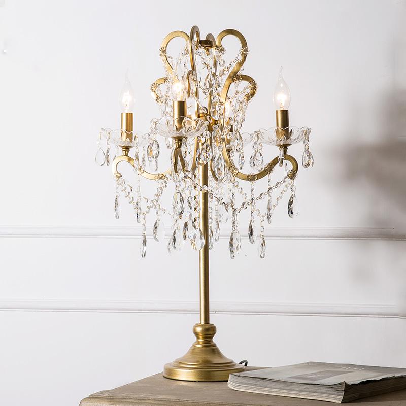

Crystal Table Lamps For Bedroom Living Room LED Bedside Lamp Art Modern Bed Lamp Christmas Decoration Lampe De Chevet De Chambre